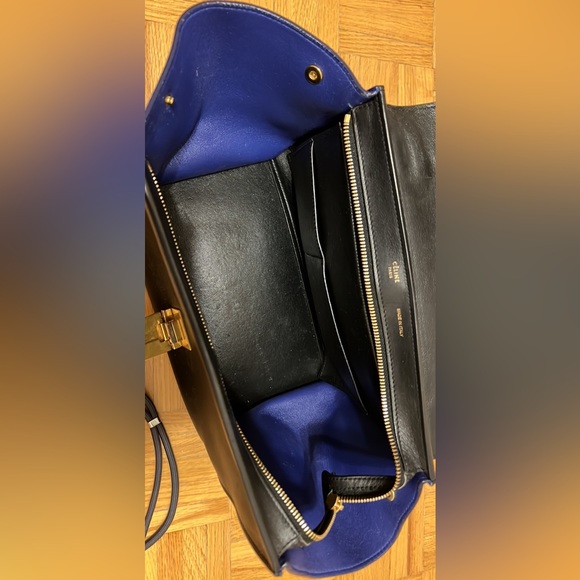 Celine Trapeze Tricolour Satchel - Picture 4 of 5